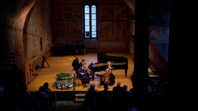 Isabelle Faust, Sol Gabetta und Bertrand Chamayou